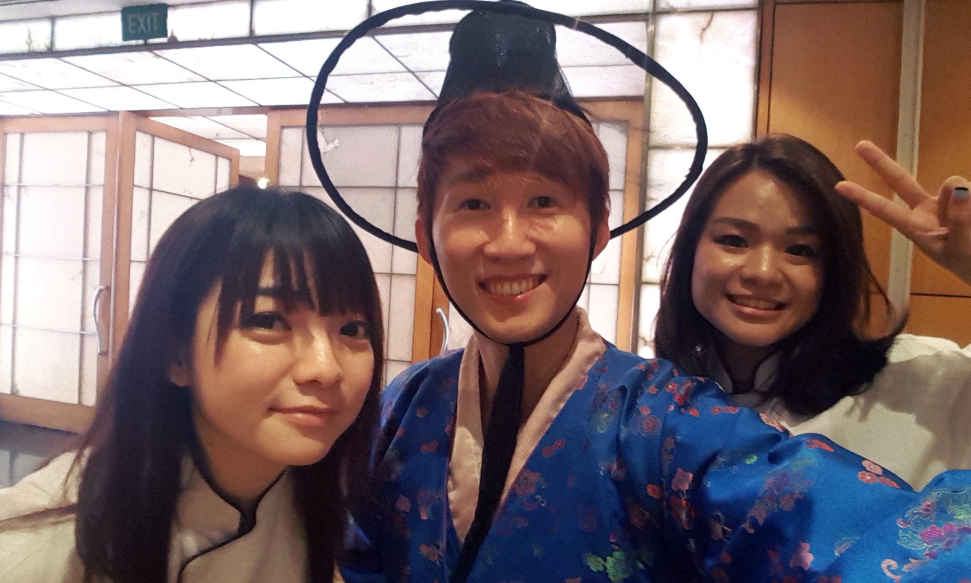 Jim Koh dressed in traditional Korean costume