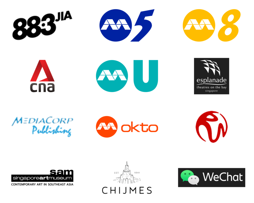 Jimmy Koh’s media, arts and entertainment clients